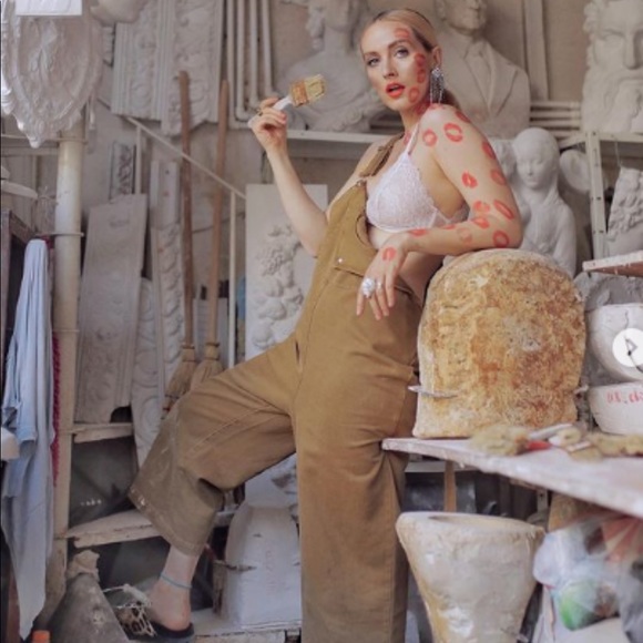 Zara Colored Denim Jumpsuit - Picture 4 of 9